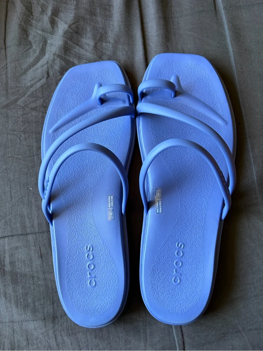 CROCS Women’s Periwinkle Blue Strappy Slide Sandals